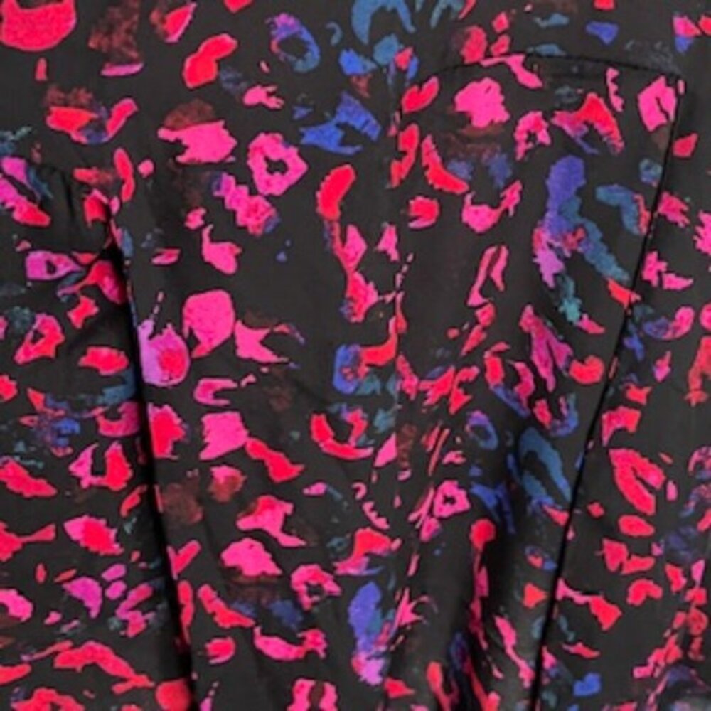 NEW Torrid Floral Blouse Women's Plus Size 4 Empire Waist V-neck 3/4 Sleeve NWT - Picture 7 of 9